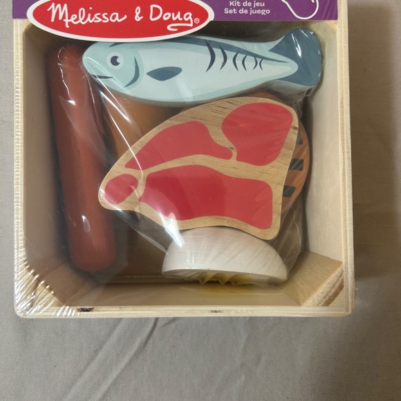 NEW | Melissa and Doug Real Wood Toy Food Play Set‎ of 2 - Picture 3 of 4